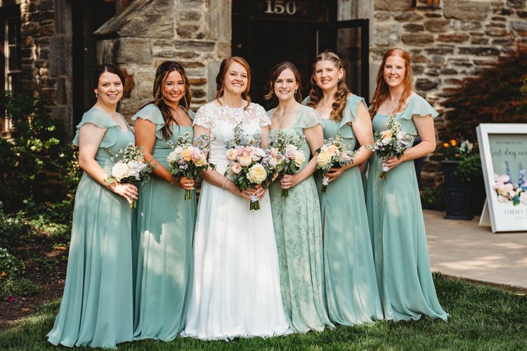 Erin Jimmy wedding head table florals by Domenic Graziano Flowers