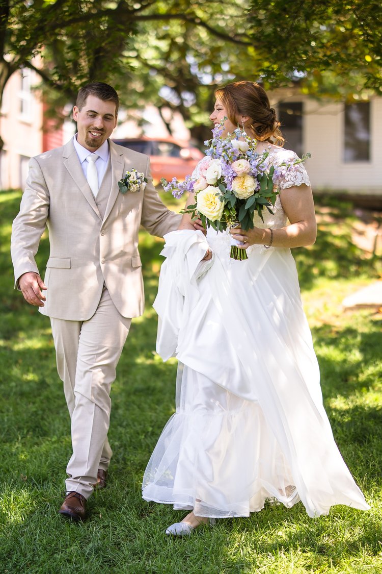 Erin Jimmy wedding ceremony arrangement by Domenic Graziano Flowers