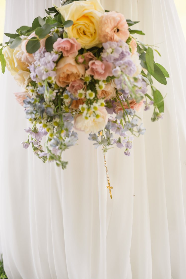 Erin Jimmy wedding bridesmaids' bouquets by Domenic Graziano Flowers