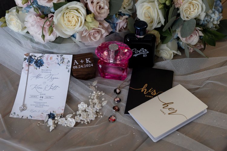 Scotts wedding bridesmaids' bouquets, detail 2 by Domenic Graziano Flowers