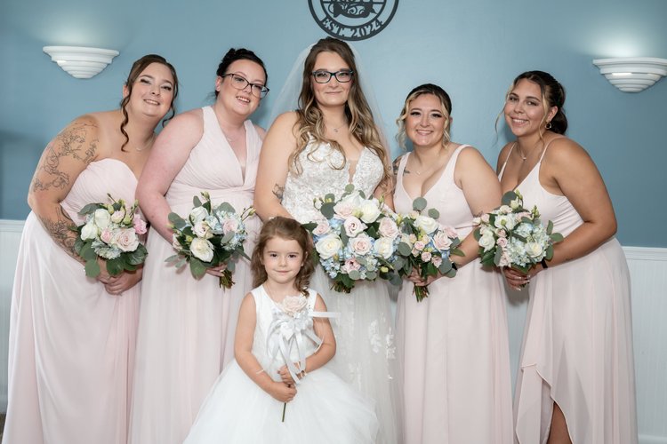 Scotts wedding bridesmaids' bouquets by Domenic Graziano Flowers