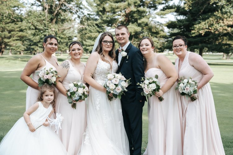 Scotts wedding head table florals by Domenic Graziano Flowers