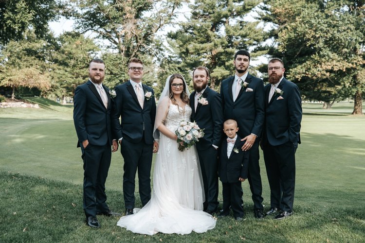 Scotts wedding aisle arrangement by Domenic Graziano Flowers