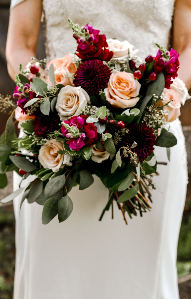 Wedding bridal bouquet, detail 3 by Domenic Graziano Flowers