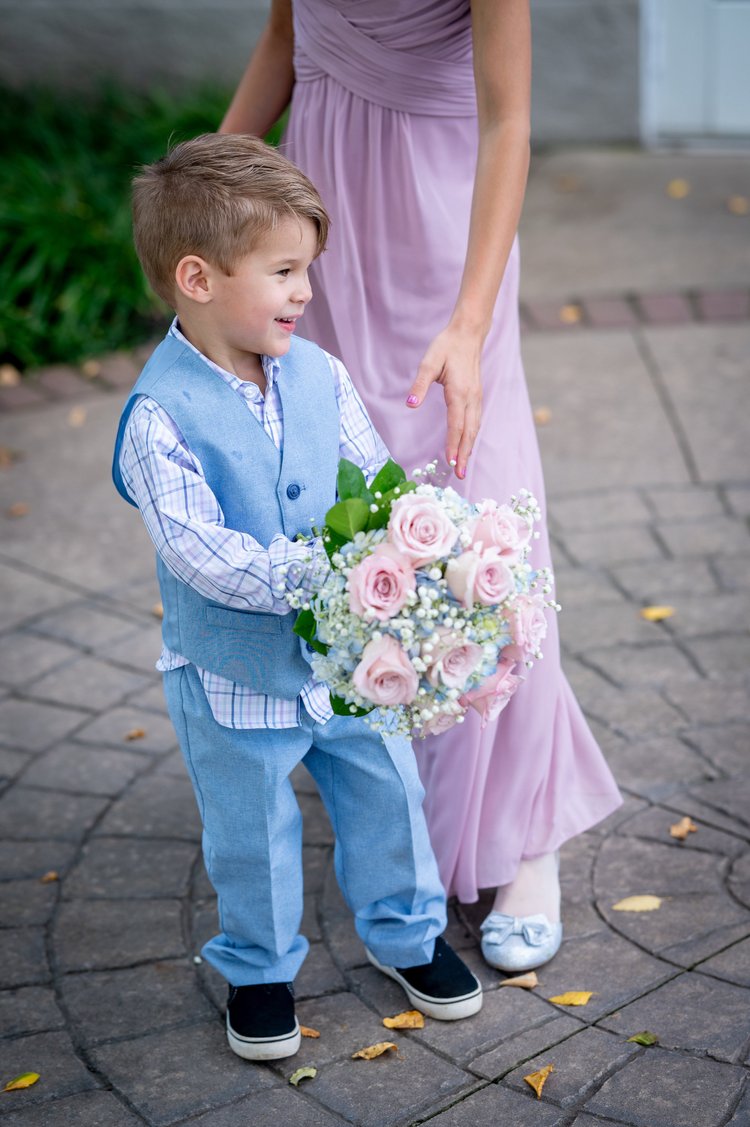 Wedding bridal party bouquets, detail 2 by Domenic Graziano Flowers