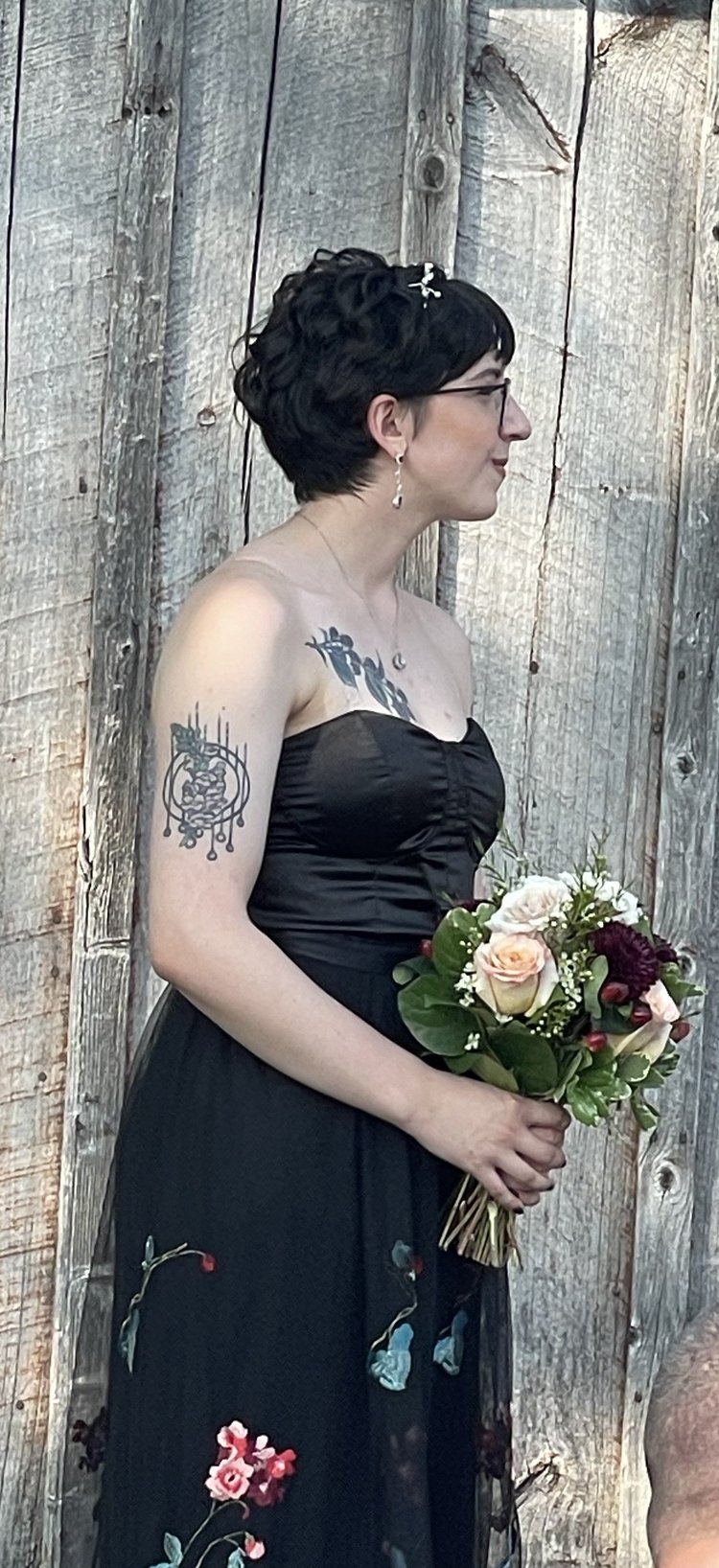 Wedding bridesmaids' bouquets, detail 2 by Domenic Graziano Flowers