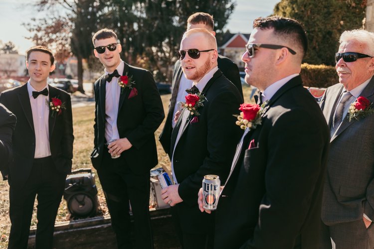 Kirsta Greg wedding aisle arrangement by Domenic Graziano Flowers