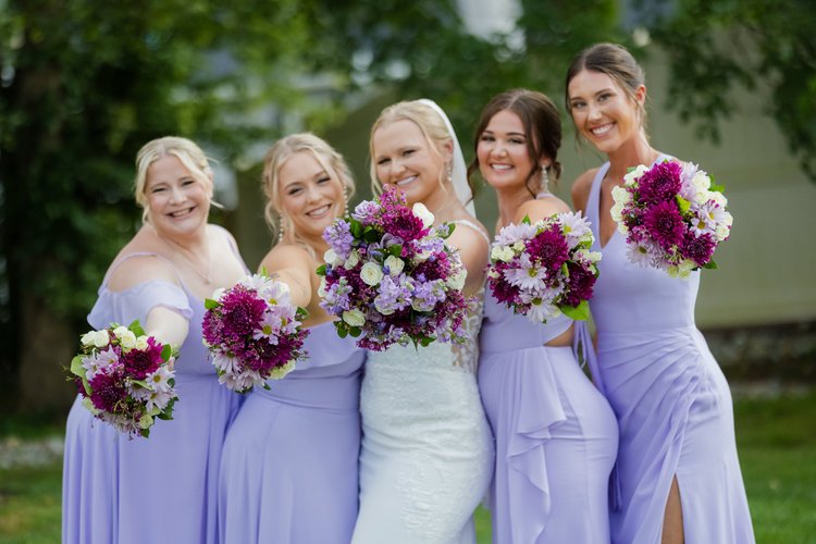 Dadalski wedding bridal party florals by Domenic Graziano Flowers