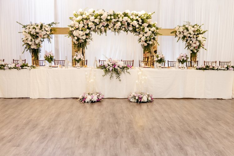 Goodwin Johnson wedding reception centerpiece by Domenic Graziano Flowers