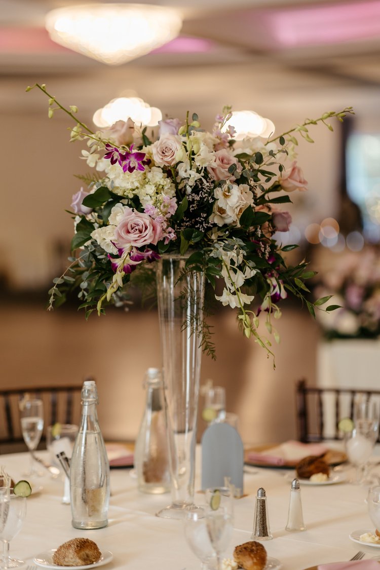 Goodwin Johnson wedding ceremony arrangement by Domenic Graziano Flowers