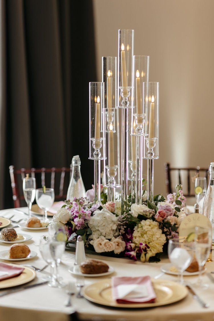 Goodwin Johnson wedding sweetheart table by Domenic Graziano Flowers