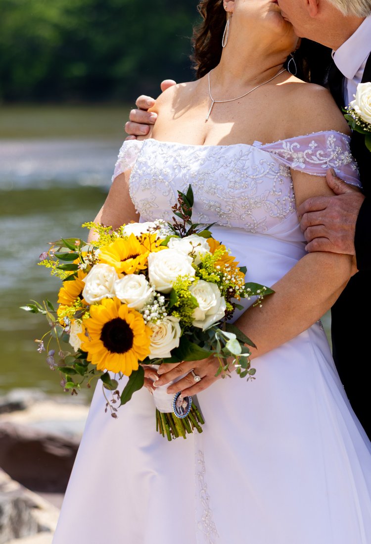 Wedding cascading bridal bouquet by Domenic Graziano Flowers