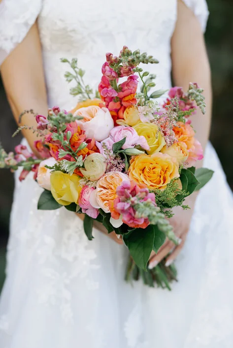 Gold wedding bridal bouquet by Domenic Graziano Flowers