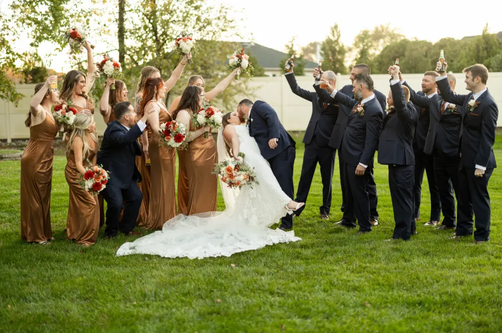 Muller wedding ceremony arrangement at The Warrington by Domenic Graziano Flowers